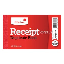 Silvine Cash Receipt Book Duplicate 63mm x 106mm